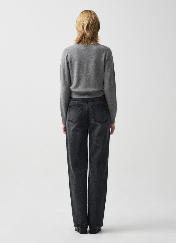 W HALF SLEEVE KNIT CARDIGAN SET-UP gray - 图片 4